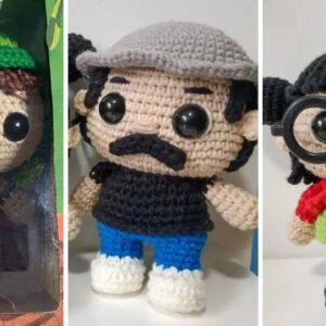 La nueva receta de amigurumis de la Vecindad del Chavo es un éxito en el curso Fábrica de Amigurumis