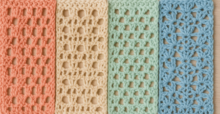 Cómo Hacer Puntos Calados para Verano de Crochet Paso a Paso
