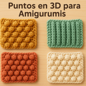 Cómo hacer Puntos en 3D para Amigurumis Especiales de Crochê paso a paso