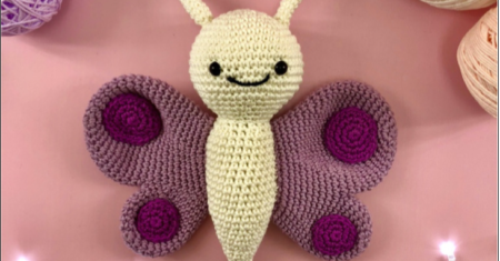 Patrón de mariposa amigurumi