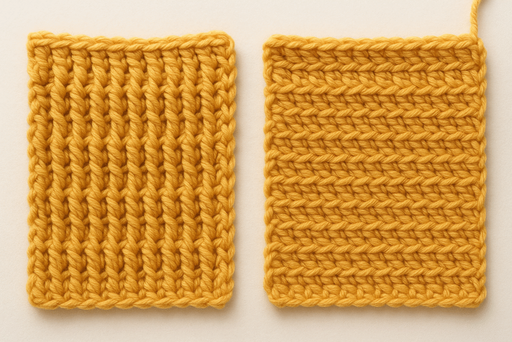 Cómo hacer Puntos de Relieve Frontal y Trasero de Crochet paso a paso