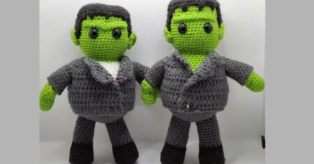 Cómo hacer un amigurumi de Frankenstein: receta completa paso a paso