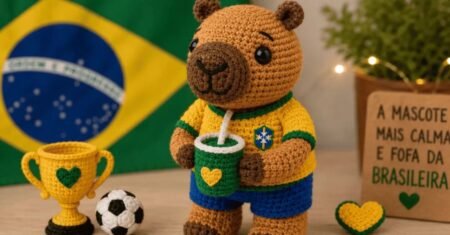 Receta de Amigurumi Capivarita del Mundial