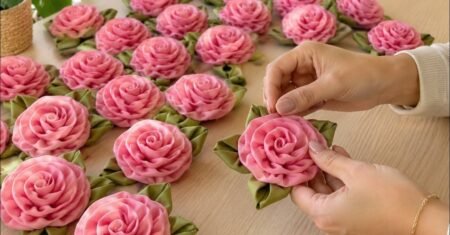 Cómo hacer una flor de tela paso a paso